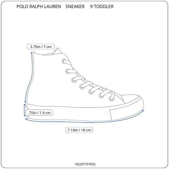 BOYS POLO RALPH LAUREN HAMPTYN POLO HI REPEAT GRADE-SCHOOL SZ. 9 TODDLER - Picture 9 of 9